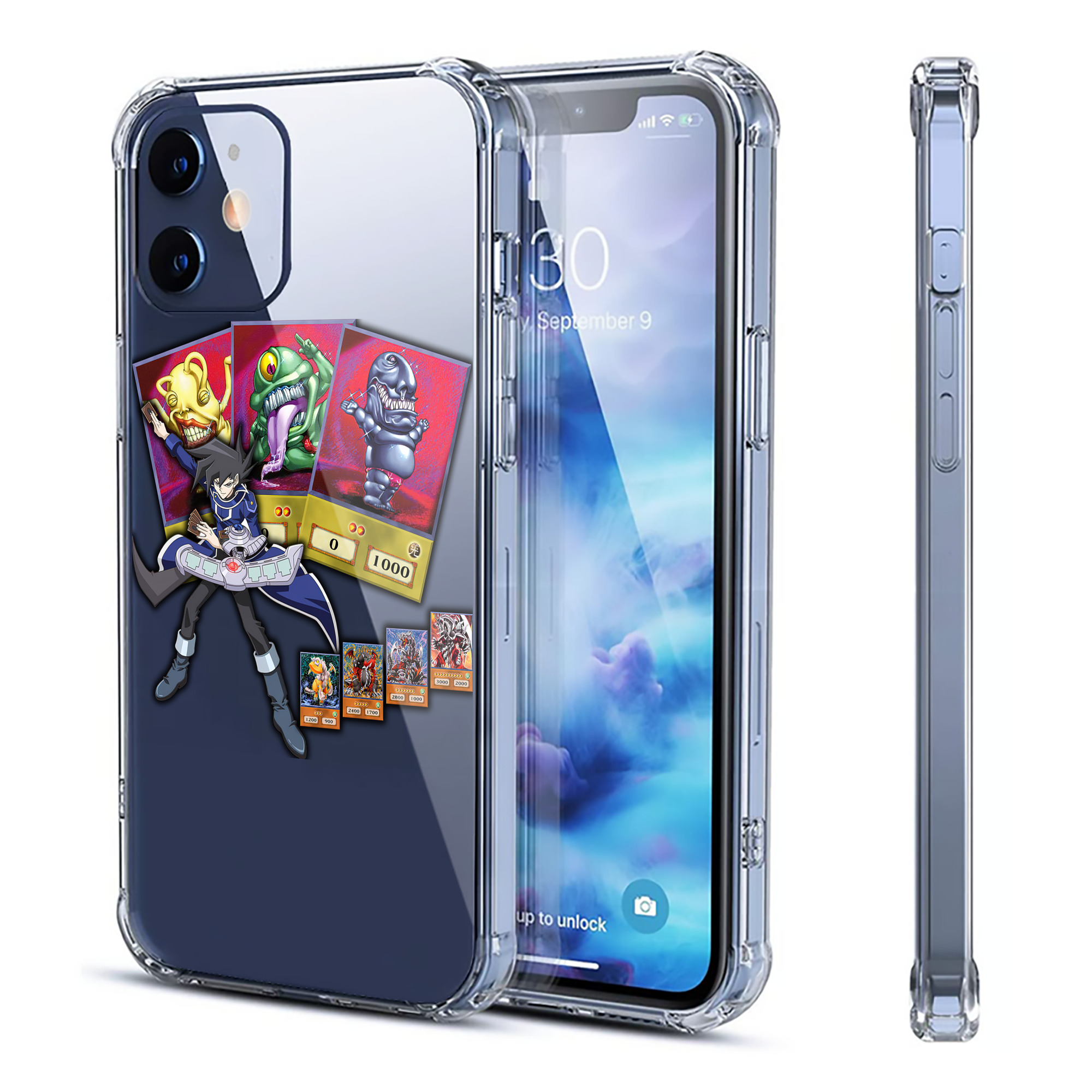 （画像用） 遊☆戯☆王 Yu-Gi-Oh! 【iPhone 12シリーズ対応】透明スマホケース（クリアソフトケース）
